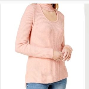 KENSIE SOFT & PRETTY Dusty Rose Knit w choker